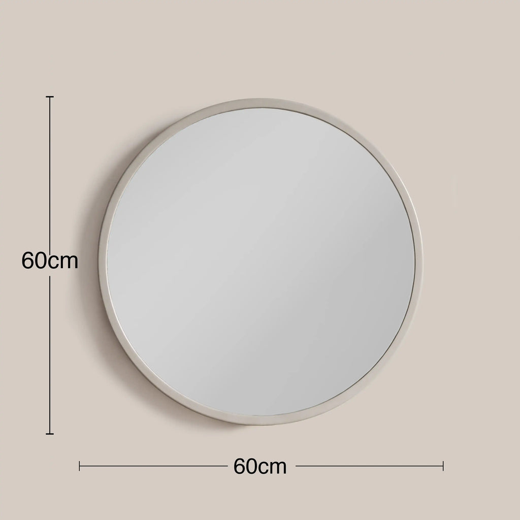 Suvi Round Dressing Table Mirror, 60 cm - Ivory — image 4
