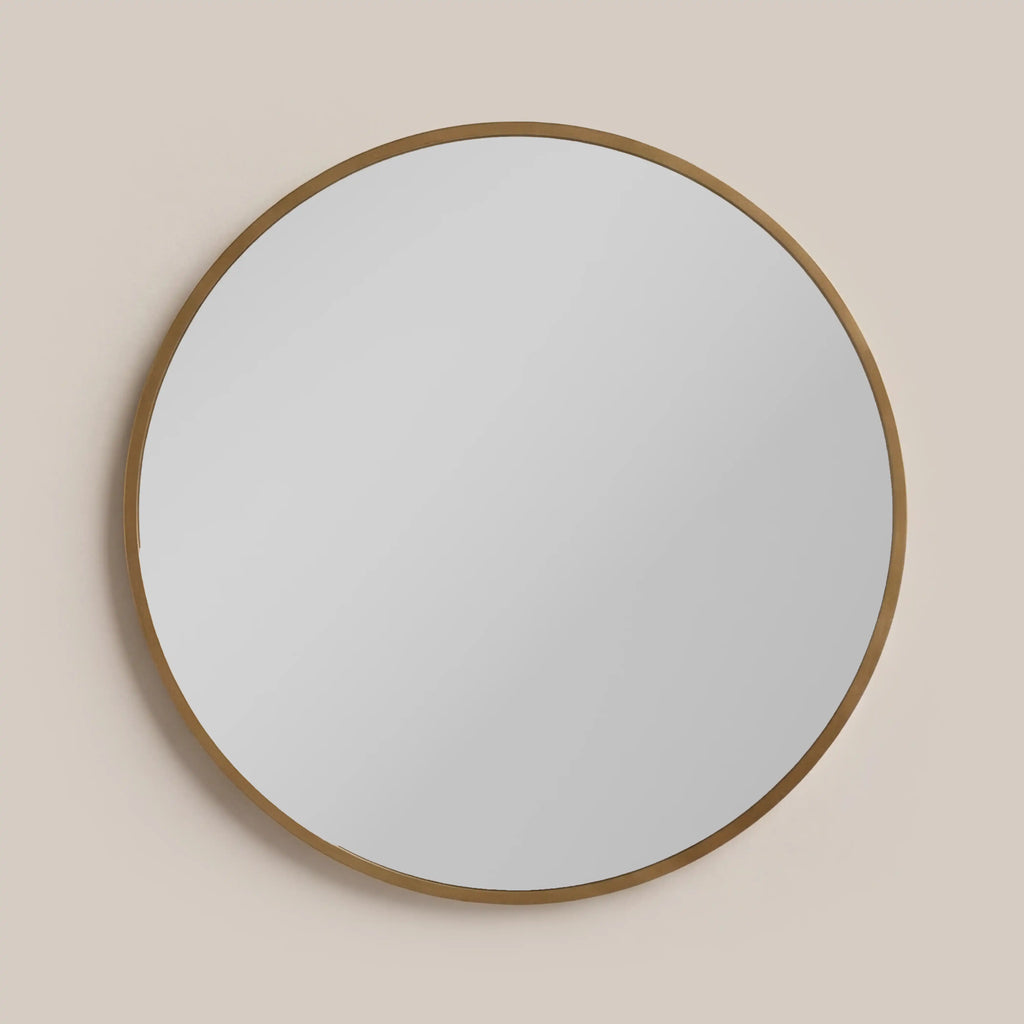 Oliver Round Dressing Table Mirror, 60 cm - Brass — image 1