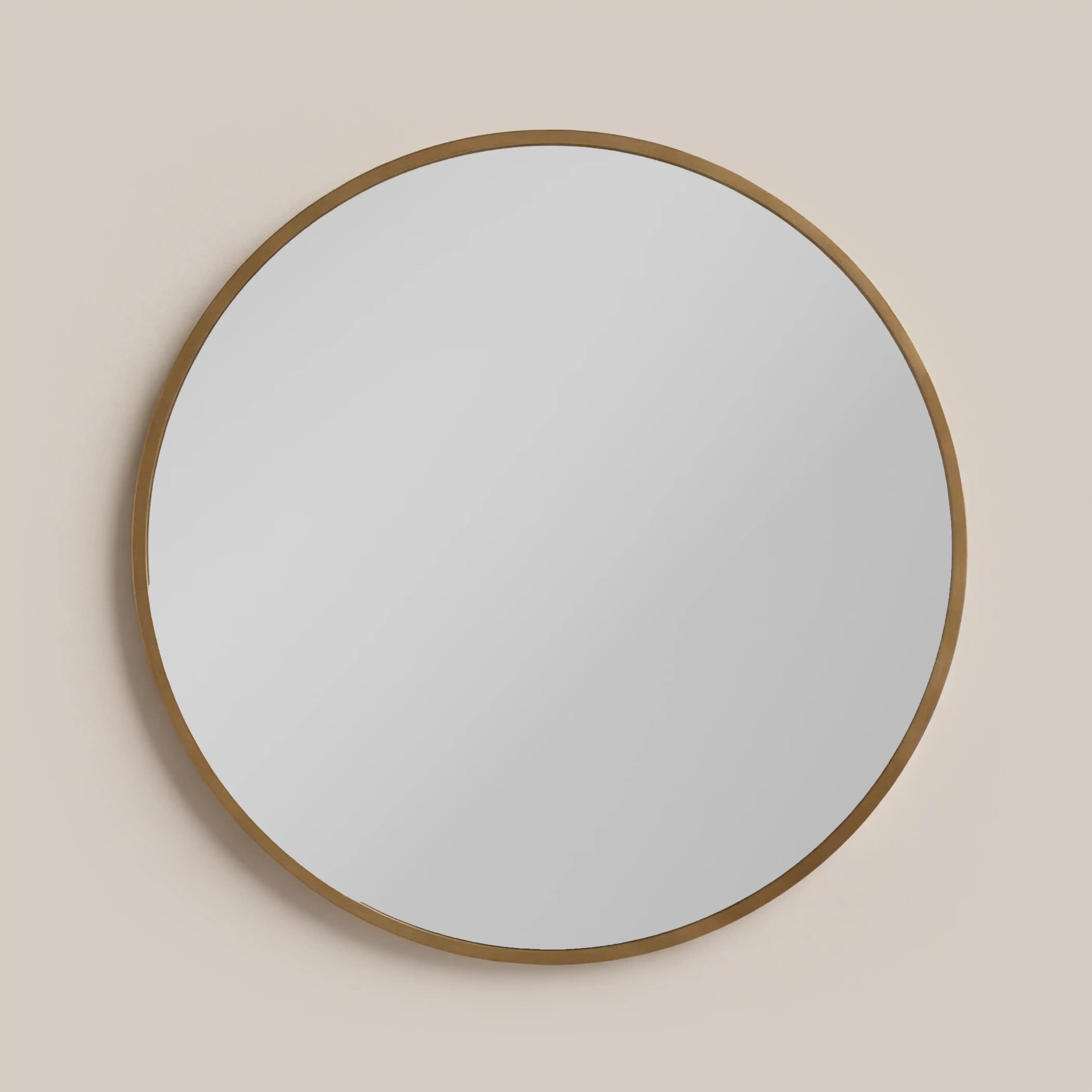 Oliver Round Dressing Table Mirror, 60 cm - Brass — image 1
