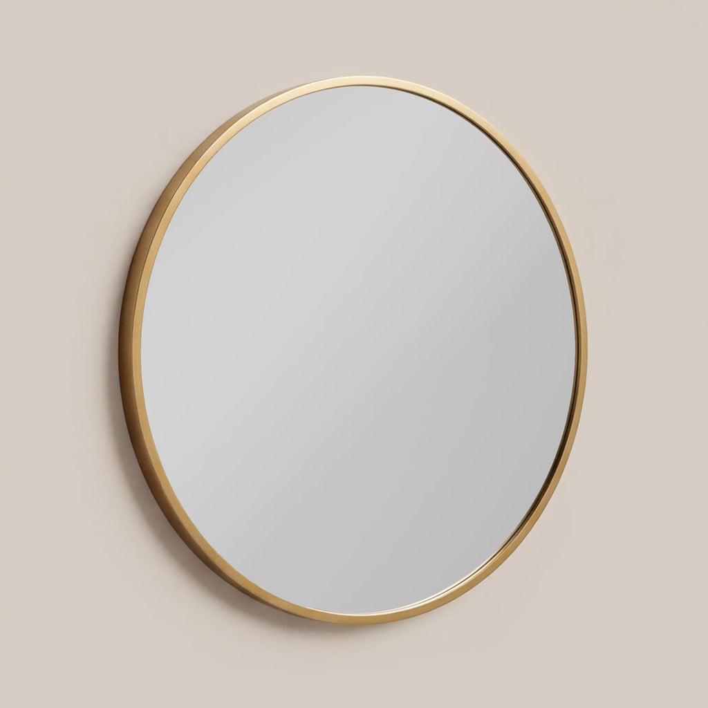 Oliver Round Dressing Table Mirror, 60 cm - Brass — image 3