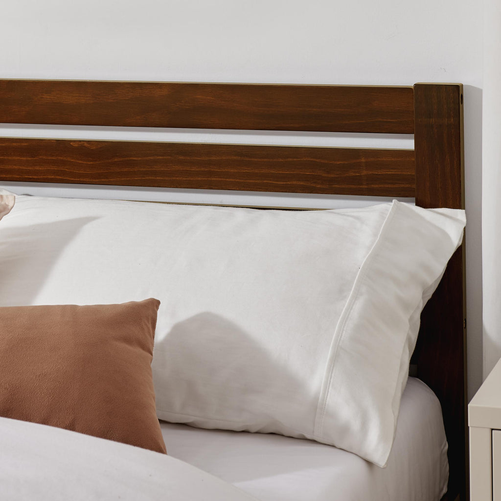 Declan Walnut Solid Pine Single Bed Frame — image 9