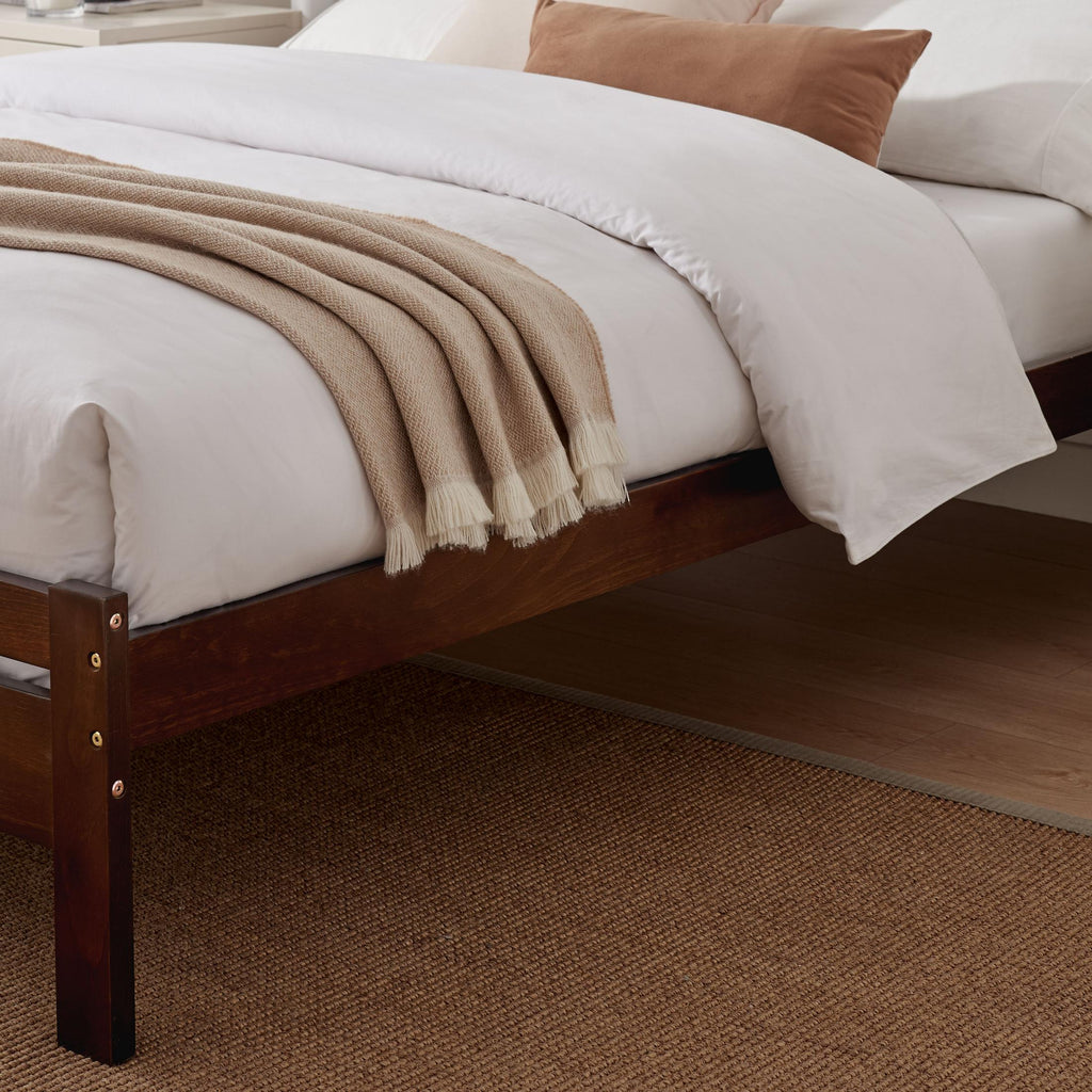 Declan Walnut Solid Pine Single Bed Frame — image 10