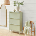 Eira Green Metal Storage Shoe Cabinet — image 1
