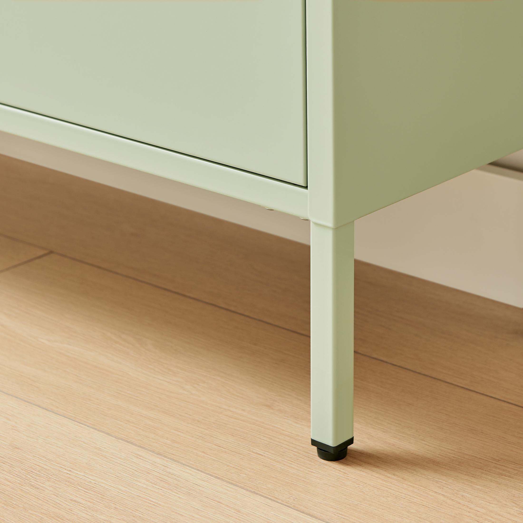 Eira Green Metal Storage Shoe Cabinet — image 6
