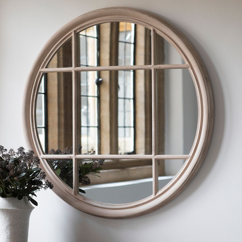 Eccleston Round Mirror in Natural 100x100cm — image 8