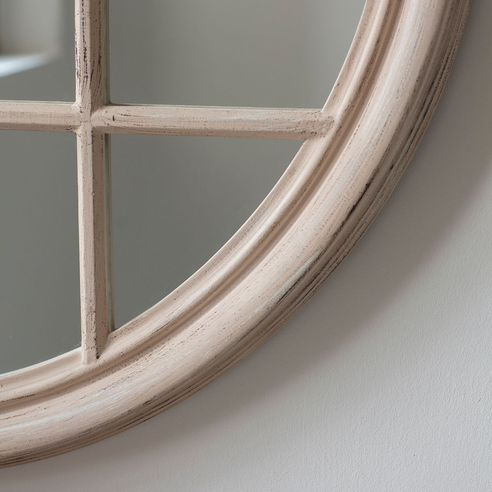 Eccleston Round Mirror in Natural 100x100cm — image 7
