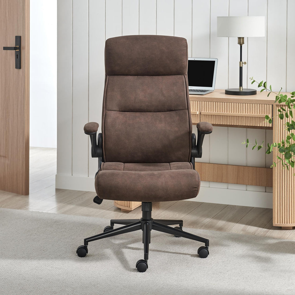 Greer Brown Faux Leather Executive Swivel Office Chair — image 10