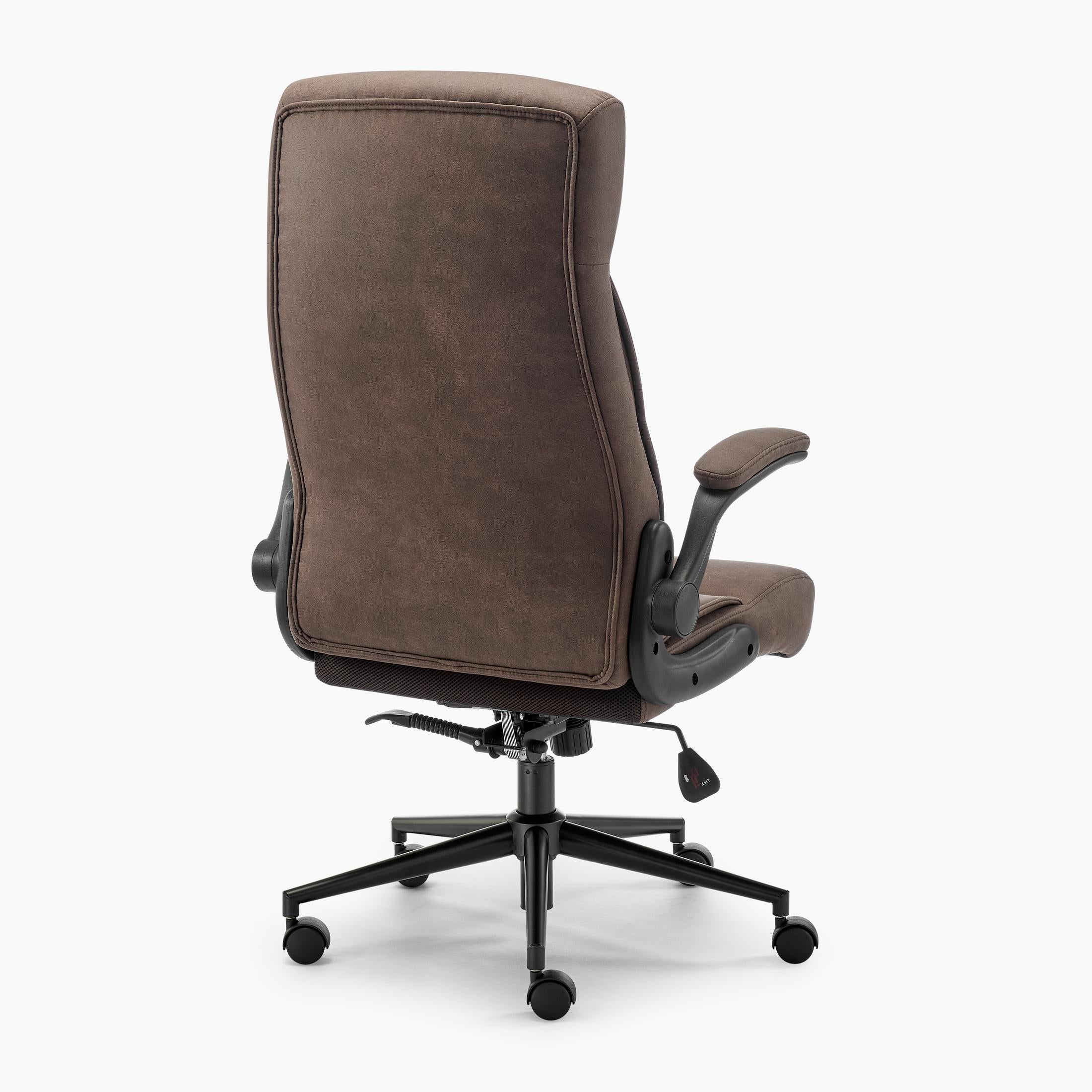 Greer Brown Faux Leather Executive Swivel Office Chair — image 5