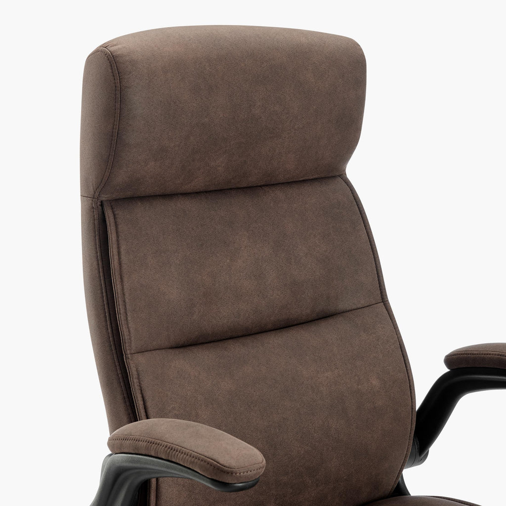 Greer Brown Faux Leather Executive Swivel Office Chair — image 6