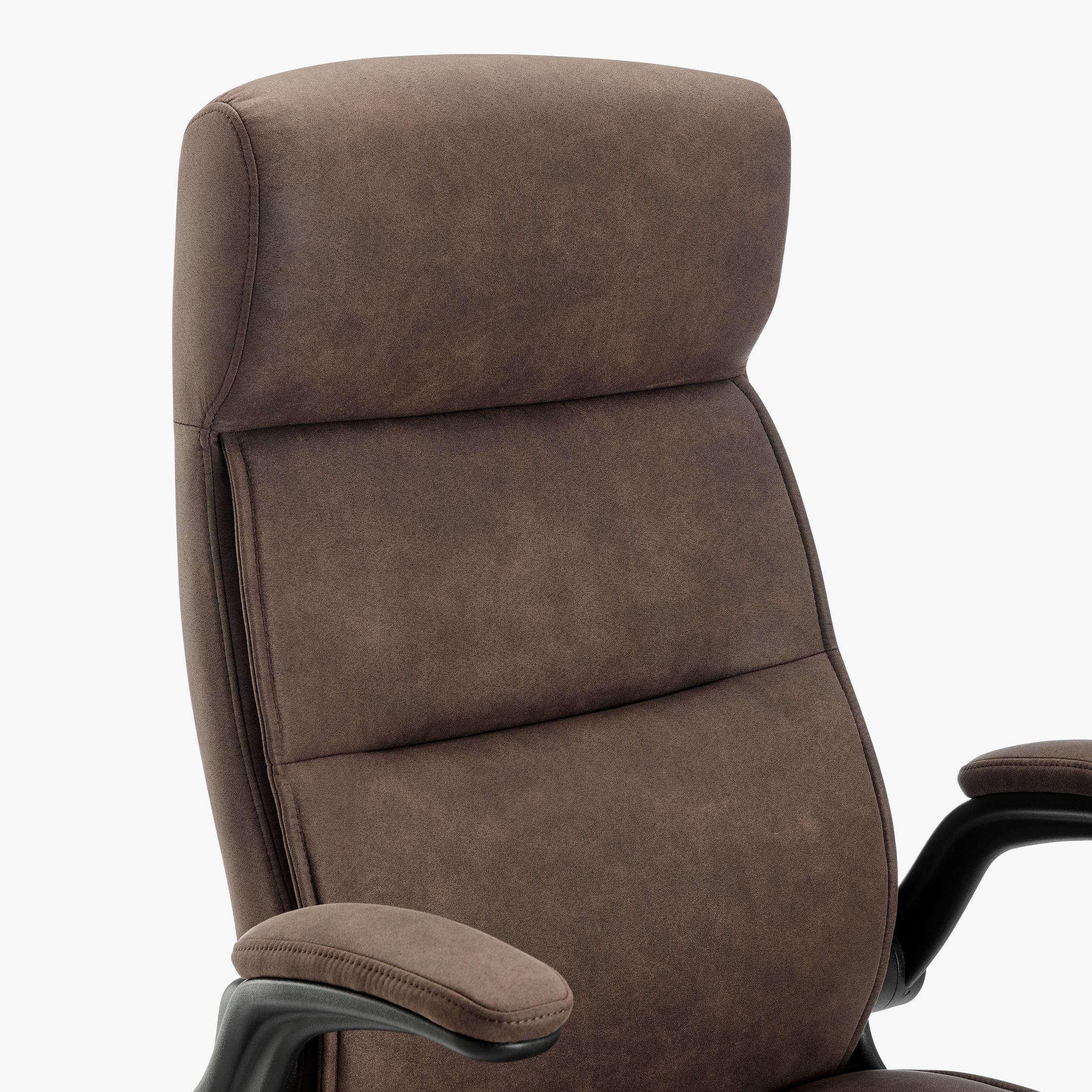 Greer Brown Faux Leather Executive Swivel Office Chair — image 6