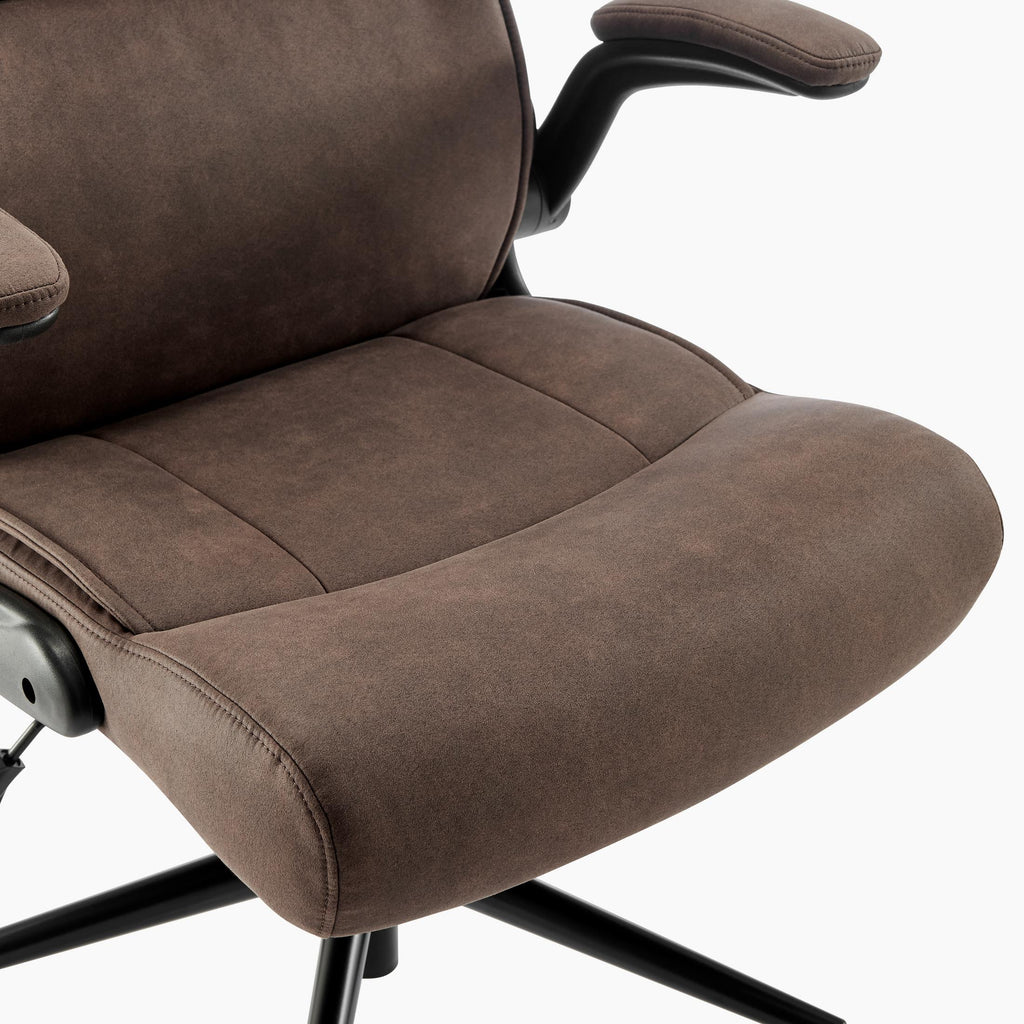 Greer Brown Faux Leather Executive Swivel Office Chair — image 7