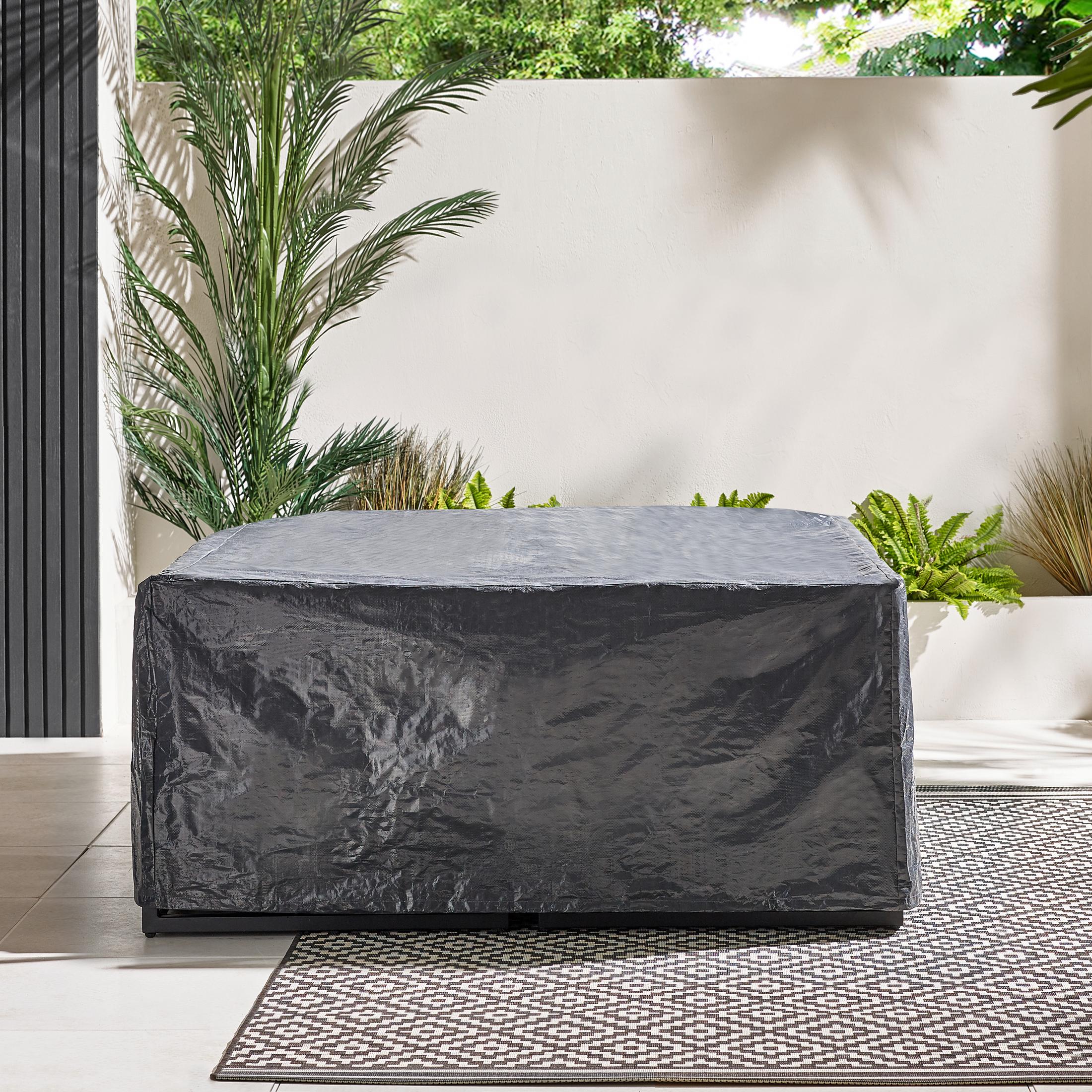 Hydra Black Metal & Green 5 Seat Garden Corner Sofa Set — image 8