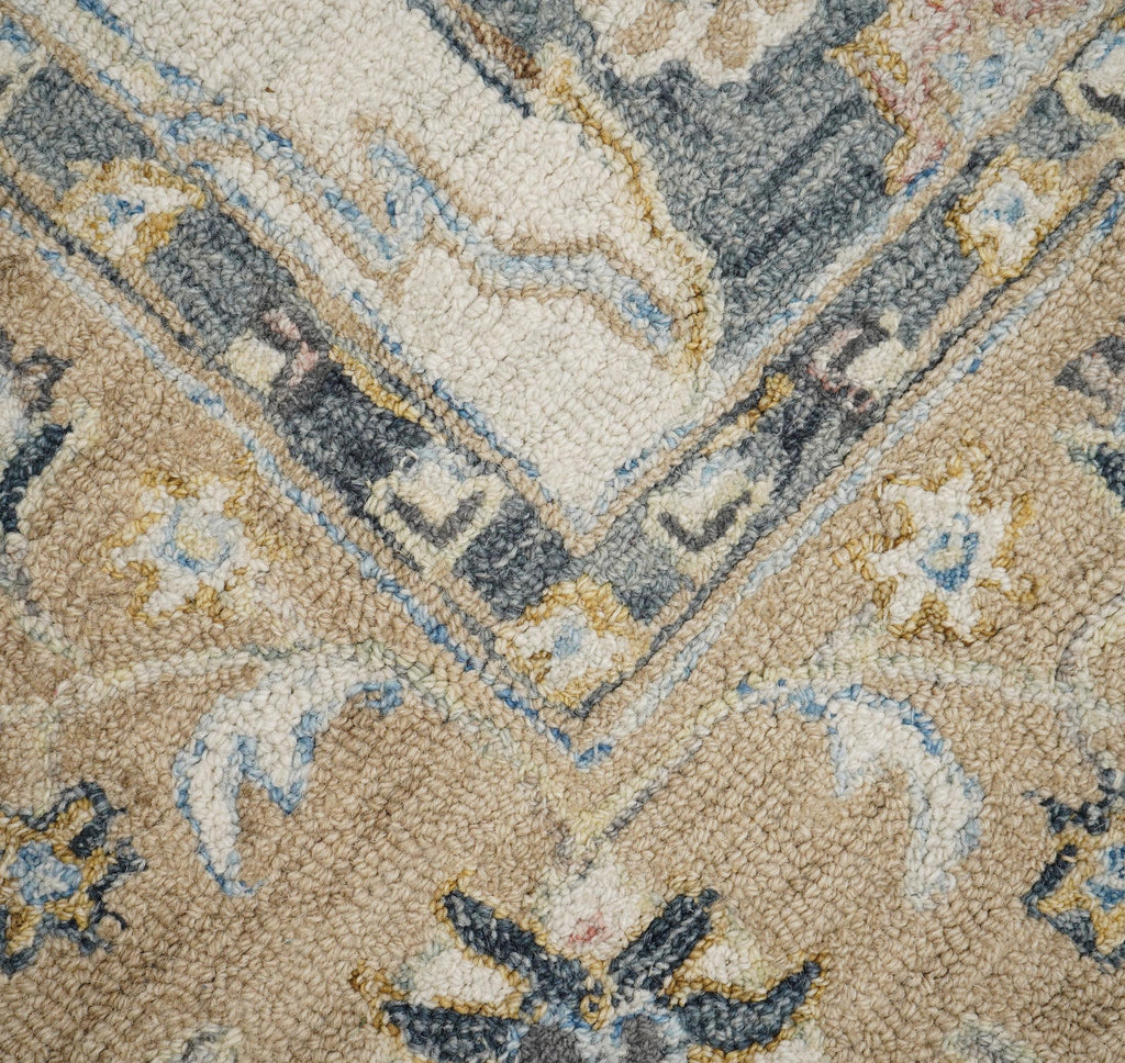Ishani Beige Floral Hand Tufted Wool Rug 160x230cm — image 3