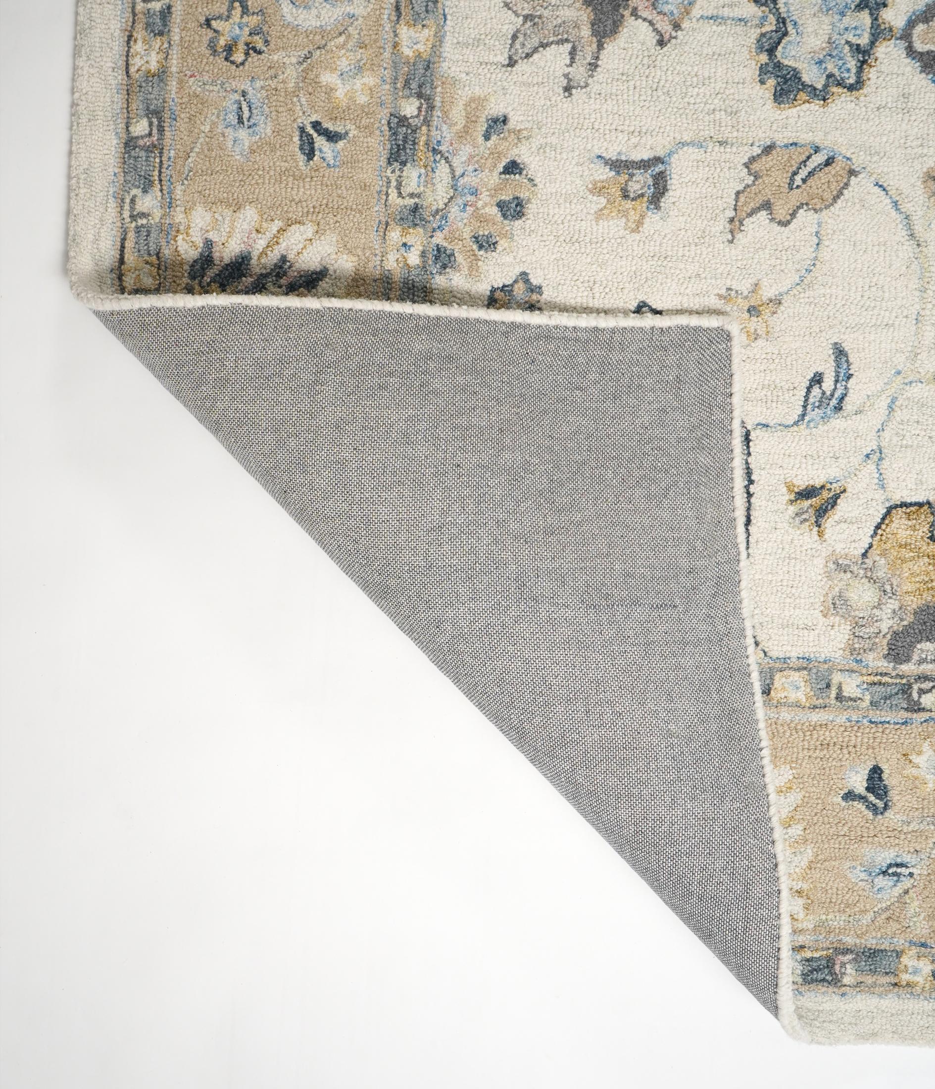 Ishani Beige Floral Hand Tufted Wool Rug 160x230cm — image 6