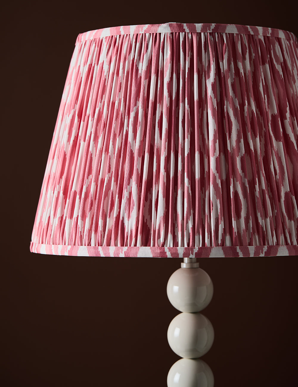 Ida Ikat Print Shade in Coral Pink - Large — image 1