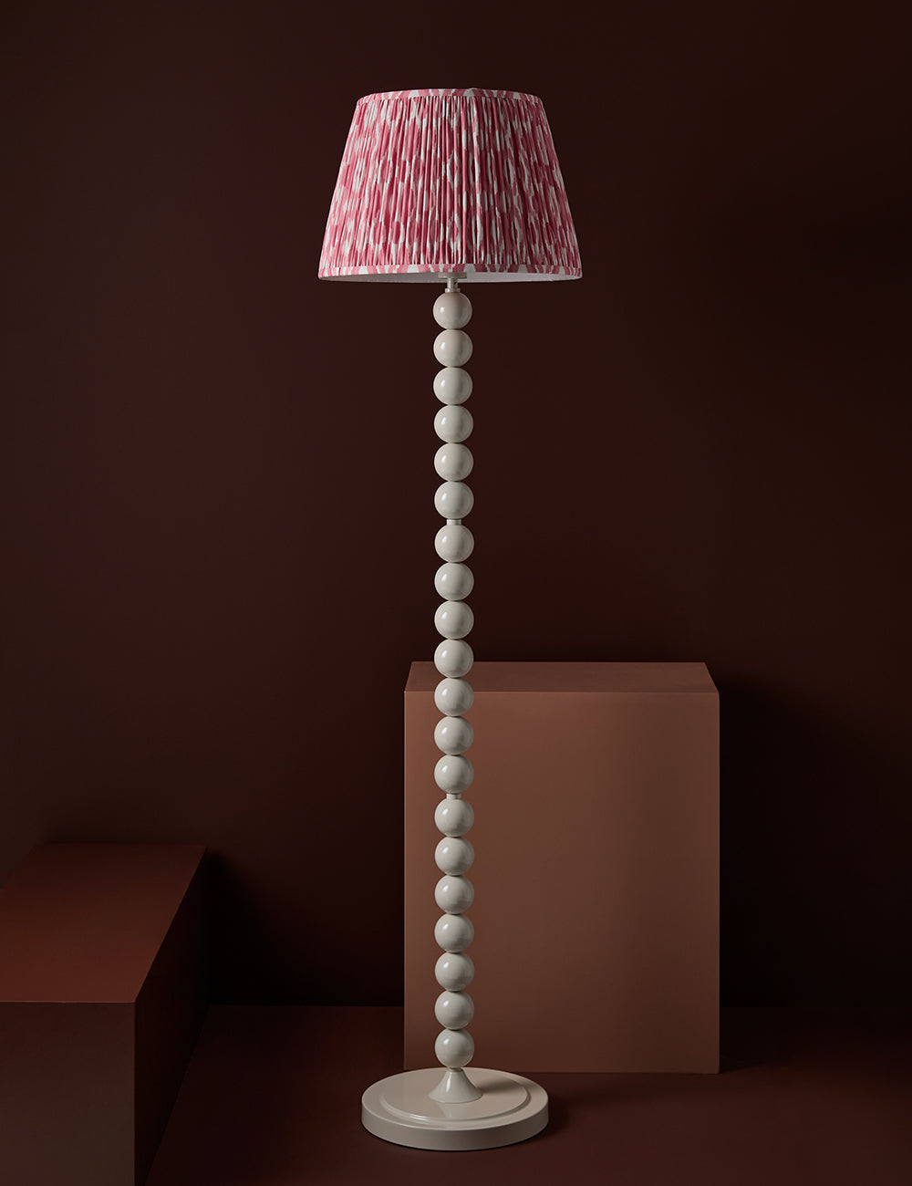 Ida Ikat Print Shade in Coral Pink - Large — image 2