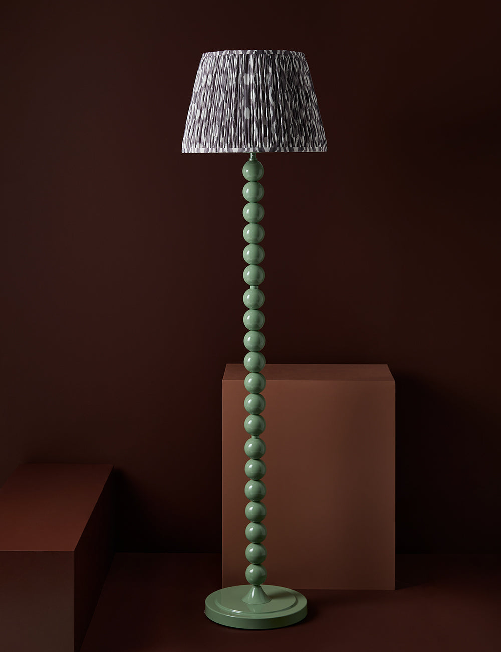 Ida Ikat Print Shade in Pearl Grey - Large — image 3