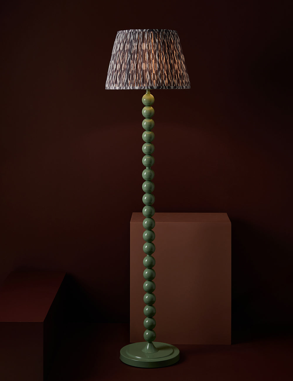 Ida Ikat Print Shade in Pearl Grey - Large — image 2