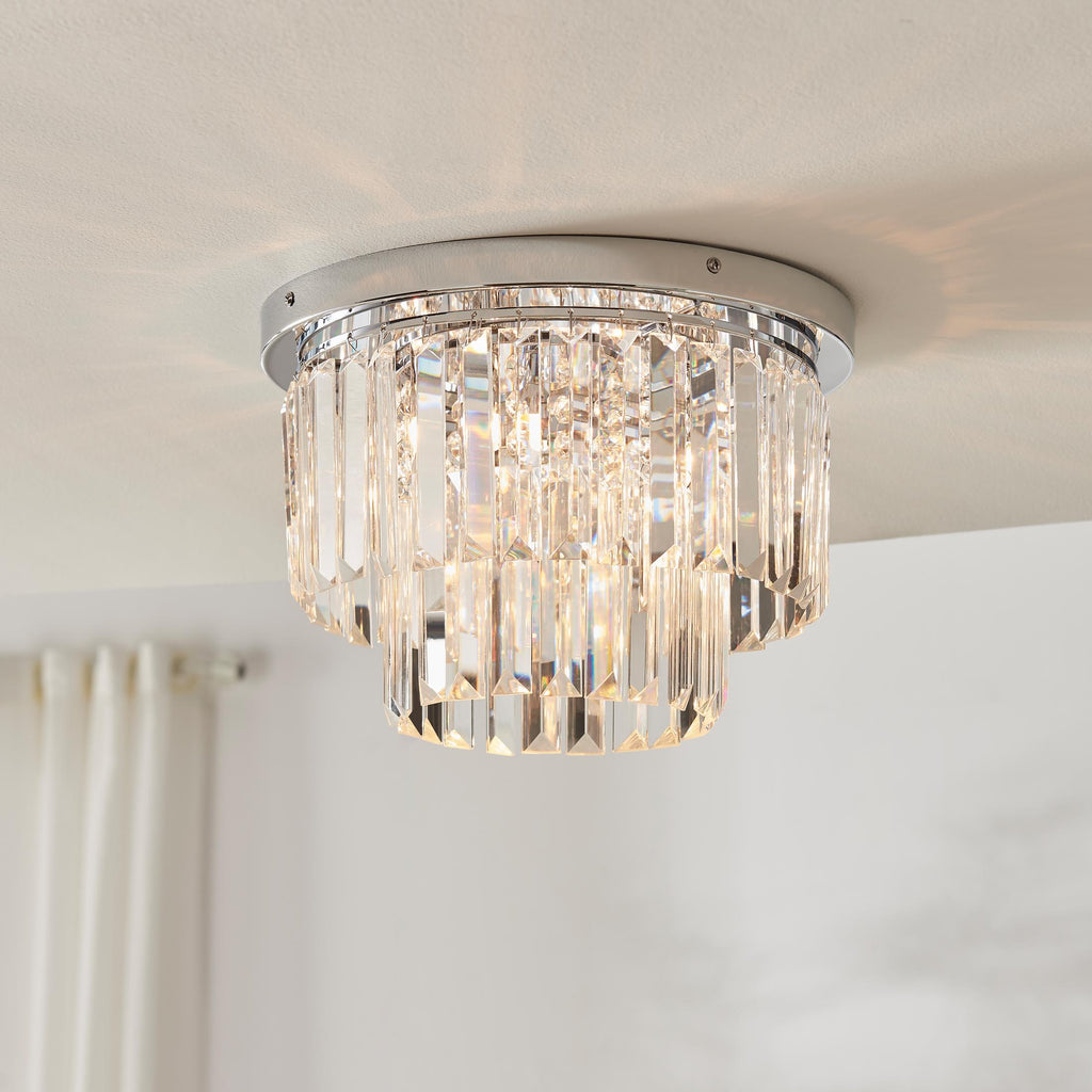 Isabella Cut Glass Crystal Drop Ceiling Light — image 10