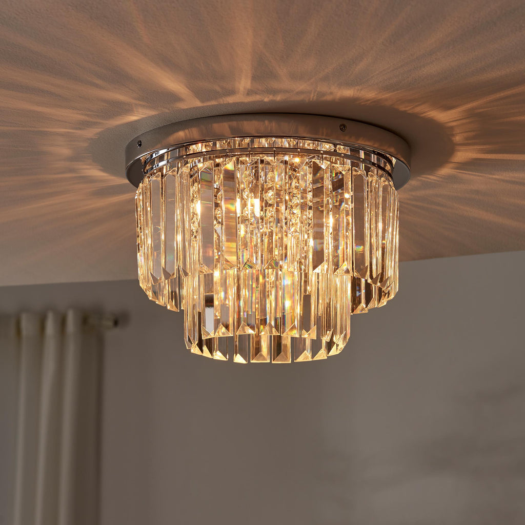 Isabella Cut Glass Crystal Drop Ceiling Light — image 2