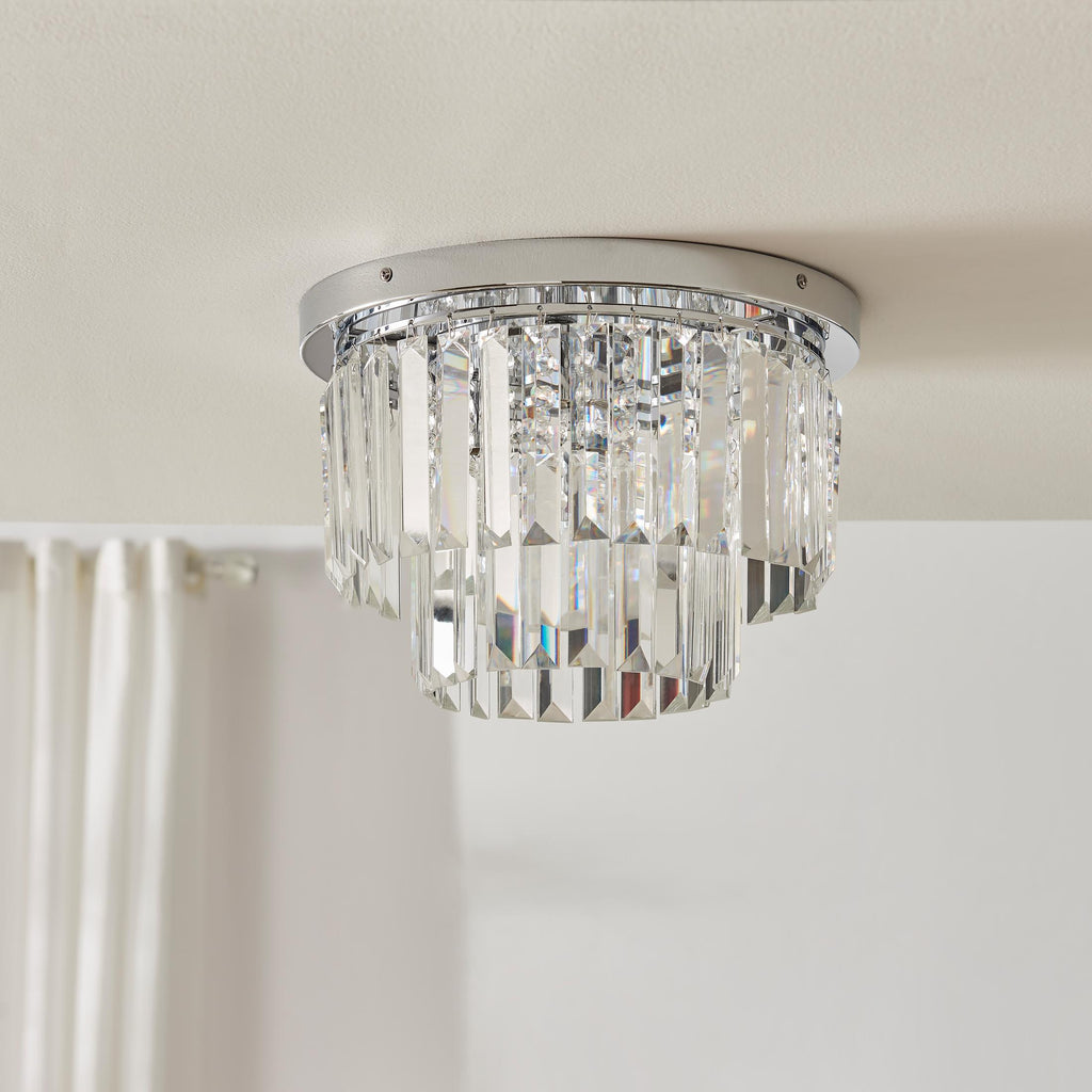 Isabella Cut Glass Crystal Drop Ceiling Light — image 3