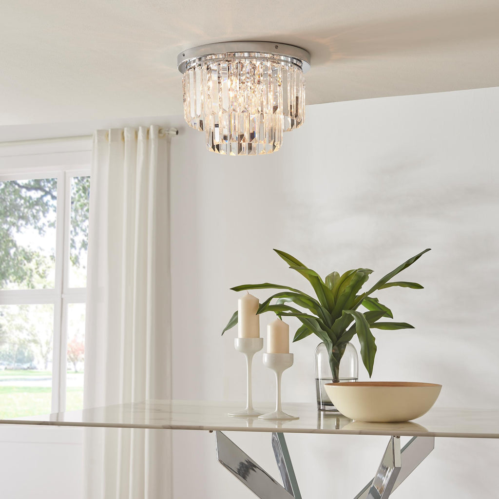 Isabella Cut Glass Crystal Drop Ceiling Light — image 7
