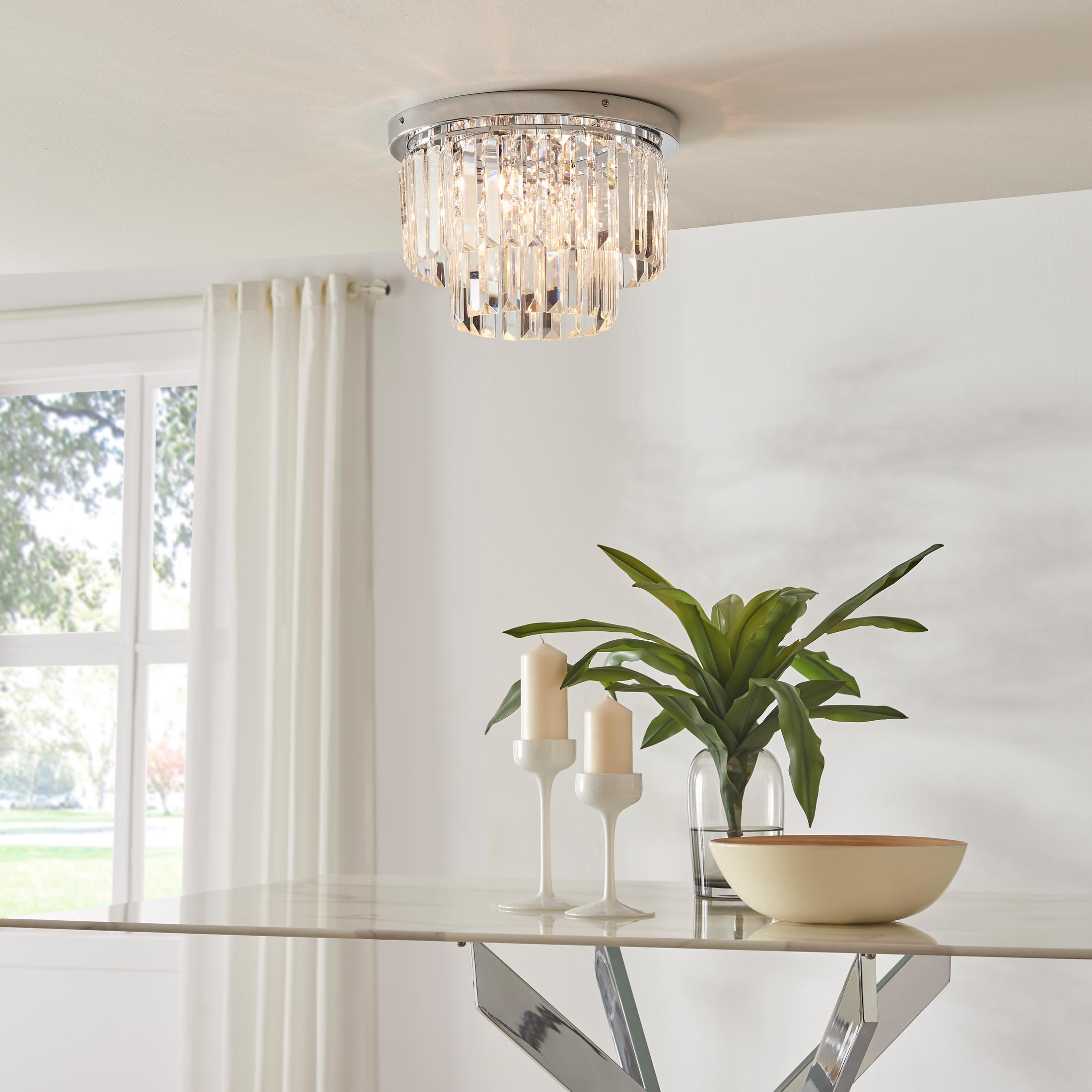 Isabella Cut Glass Crystal Drop Ceiling Light — image 7