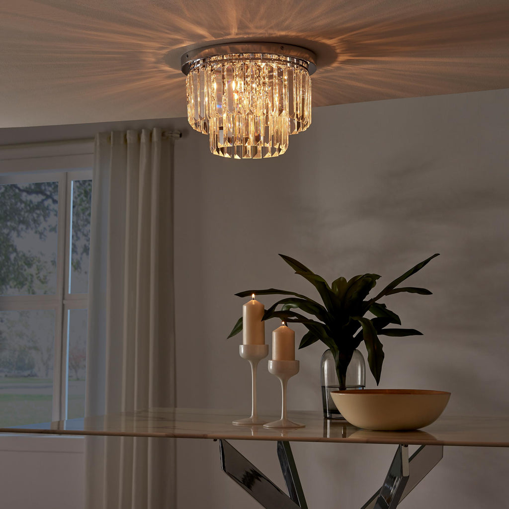 Isabella Cut Glass Crystal Drop Ceiling Light — image 8