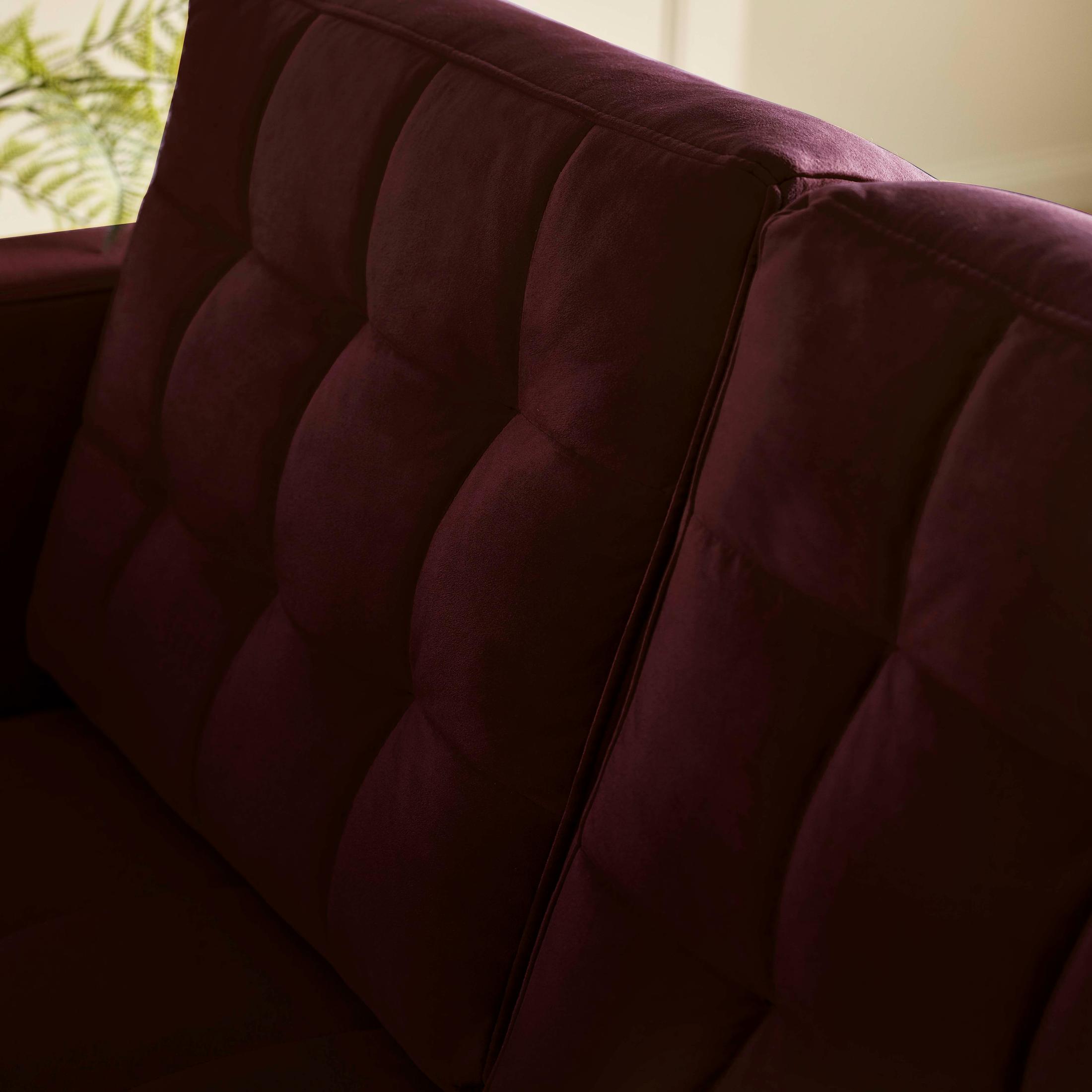 Jolene Maroon Velvet 2 Seater Sofa — image 10
