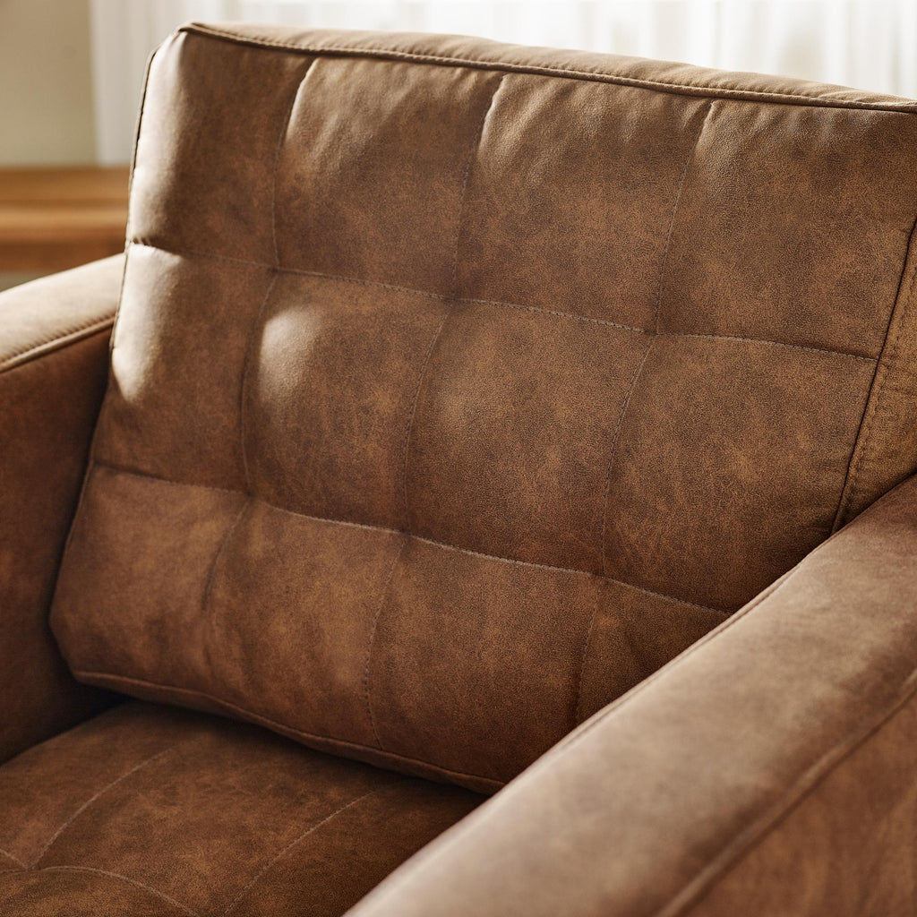 Jolene Tan Faux Leather Armchair — image 8