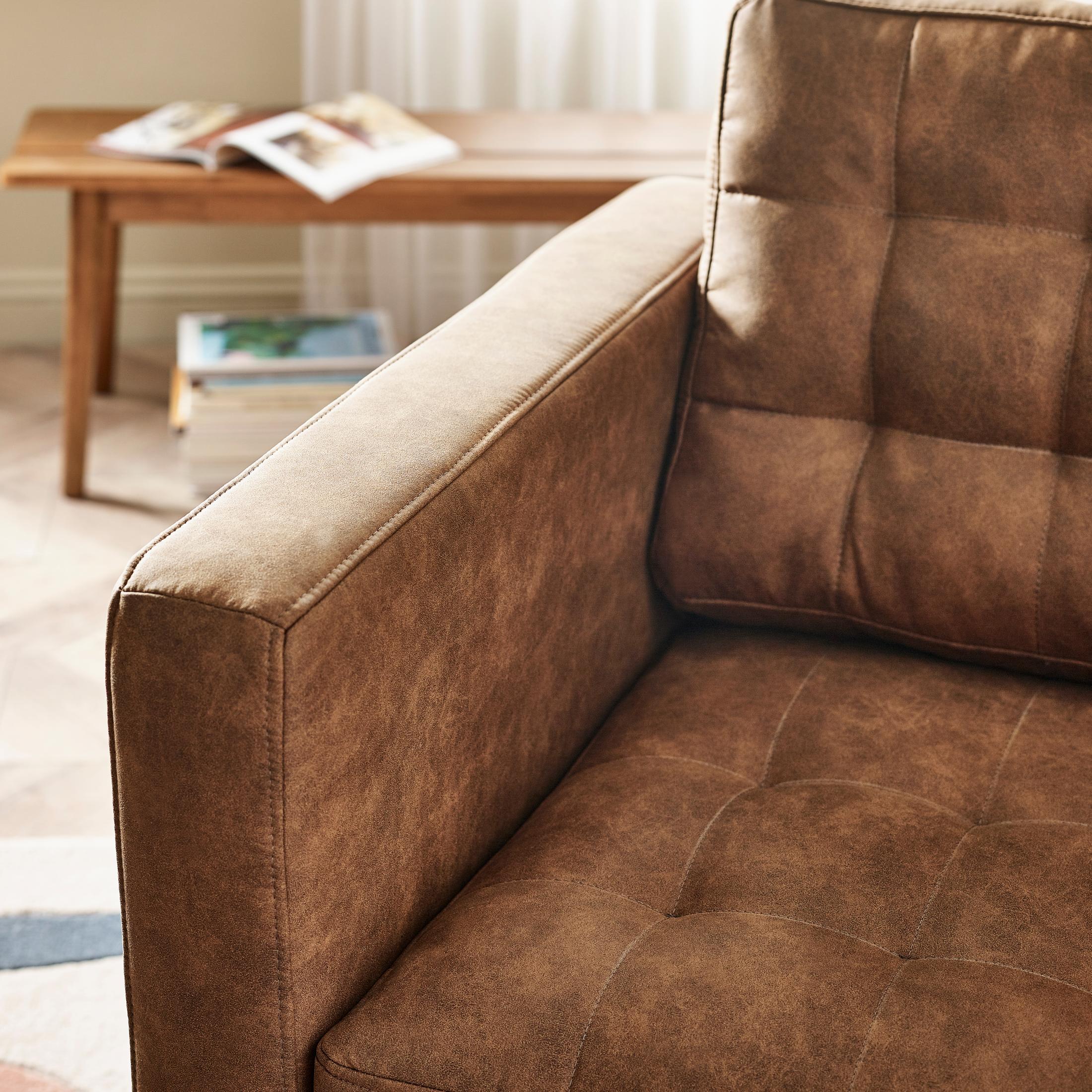 Jolene Tan Faux Leather Armchair — image 9