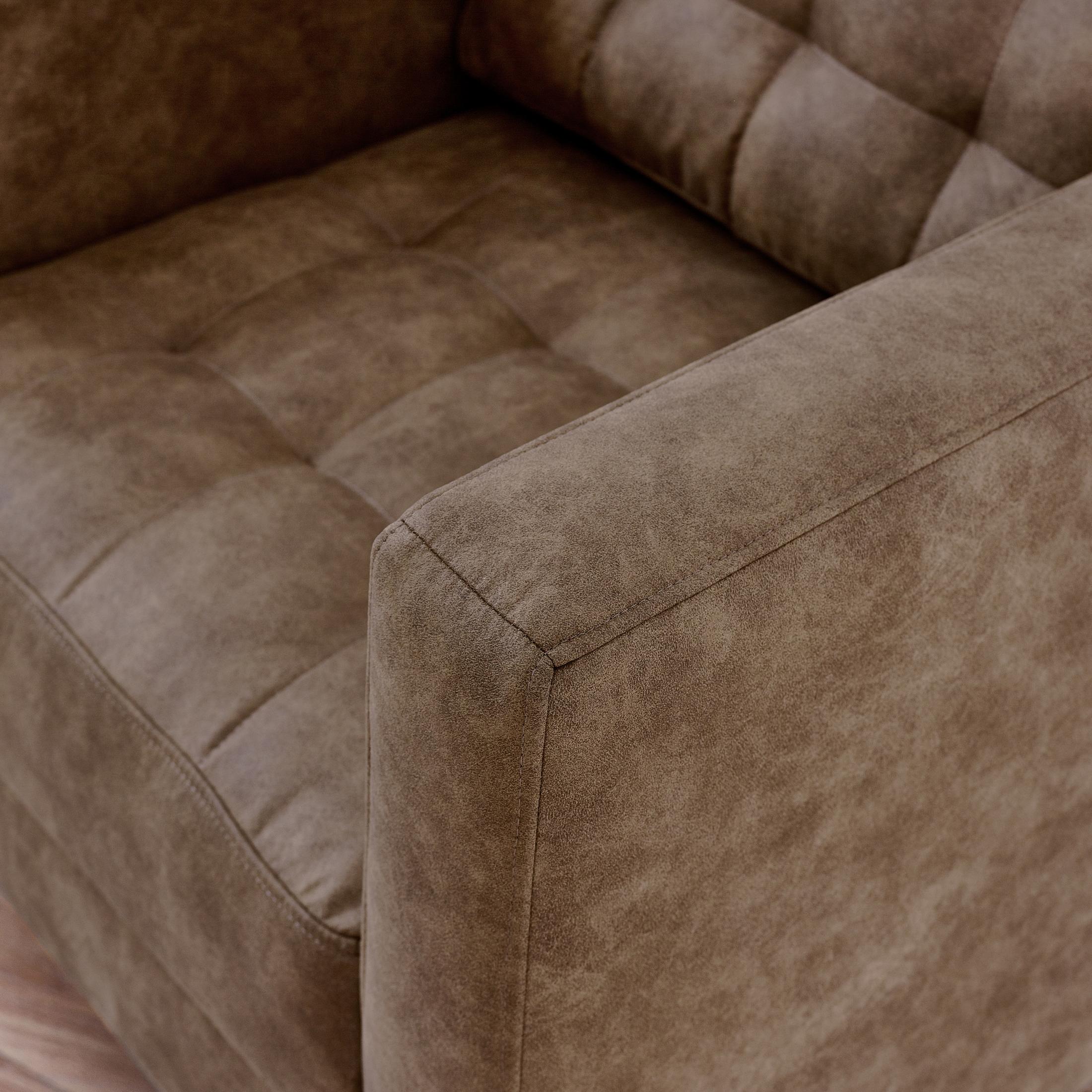 Jolene Brown Faux Leather Armchair — image 5