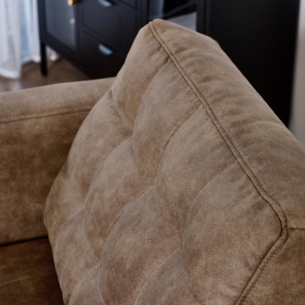 Jolene Brown Faux Leather Armchair — image 4