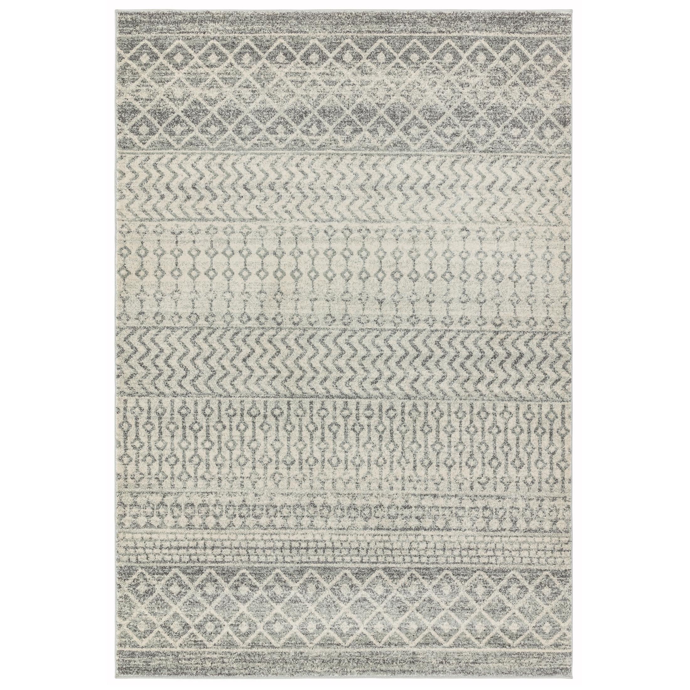Korra Grey Aztec Patterned Rug 200x290 — image 3
