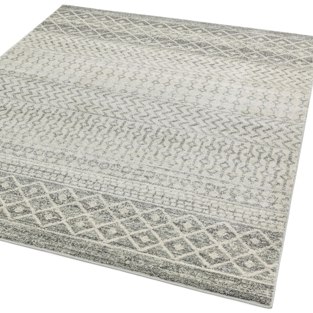 Korra Grey Aztec Patterned Rug 200x290 — image 4