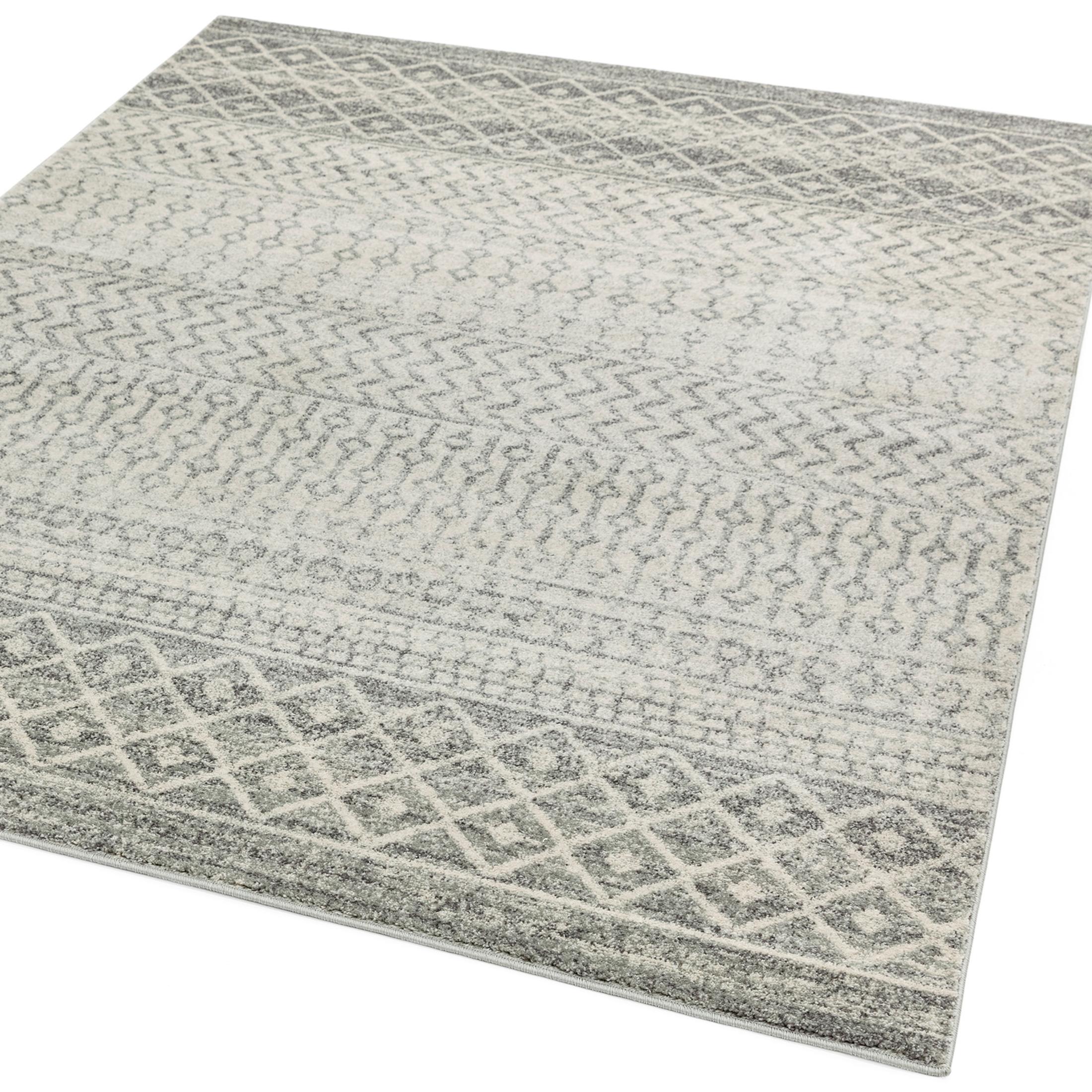 Korra Grey Aztec Patterned Rug 200x290 — image 4