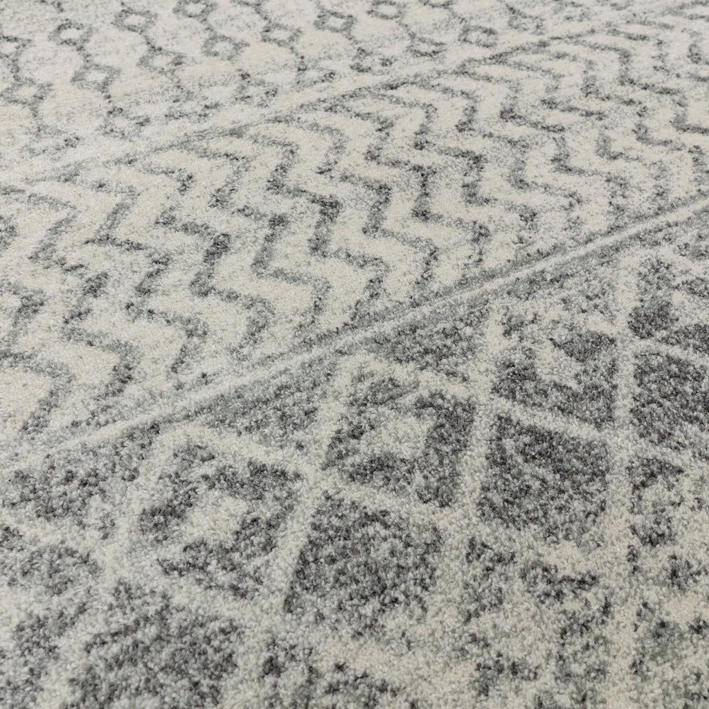 Korra Grey Aztec Patterned Rug 200x290 — image 5