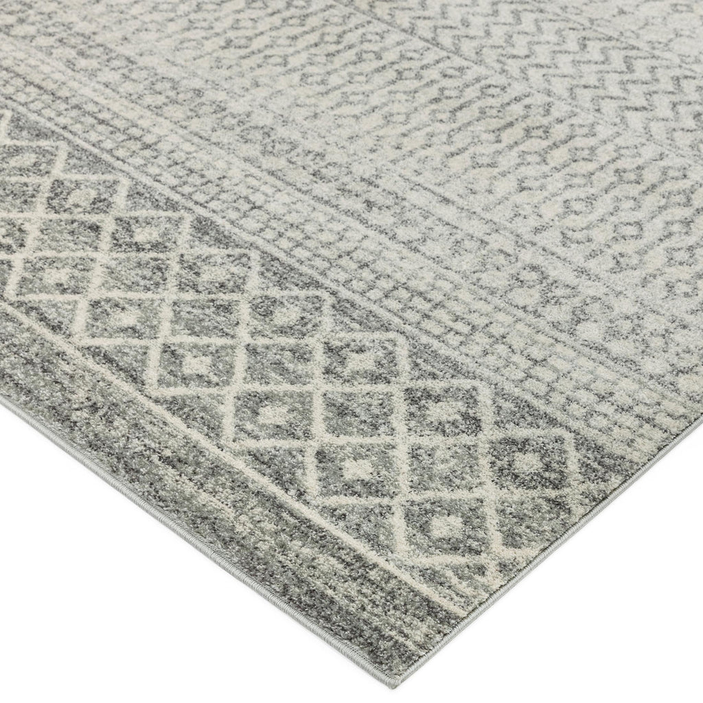 Korra Grey Aztec Patterned Rug 200x290 — image 6