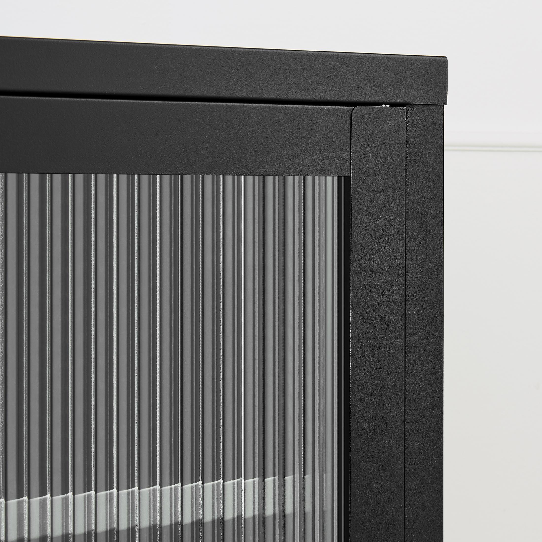 Kafe Black Metal 2 Door Storage TV Stand — image 10