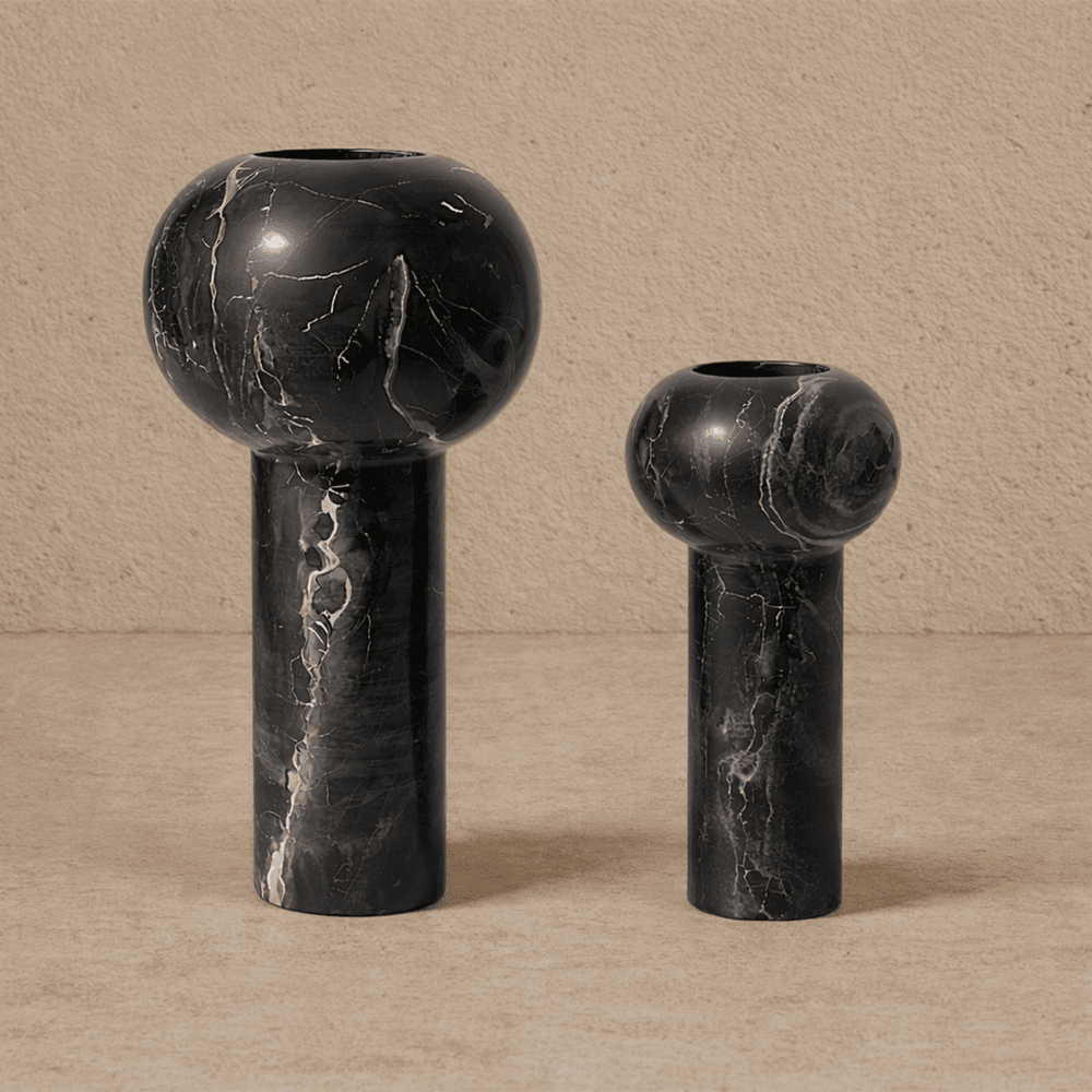 Isadora Vase - Black Marble — image 6
