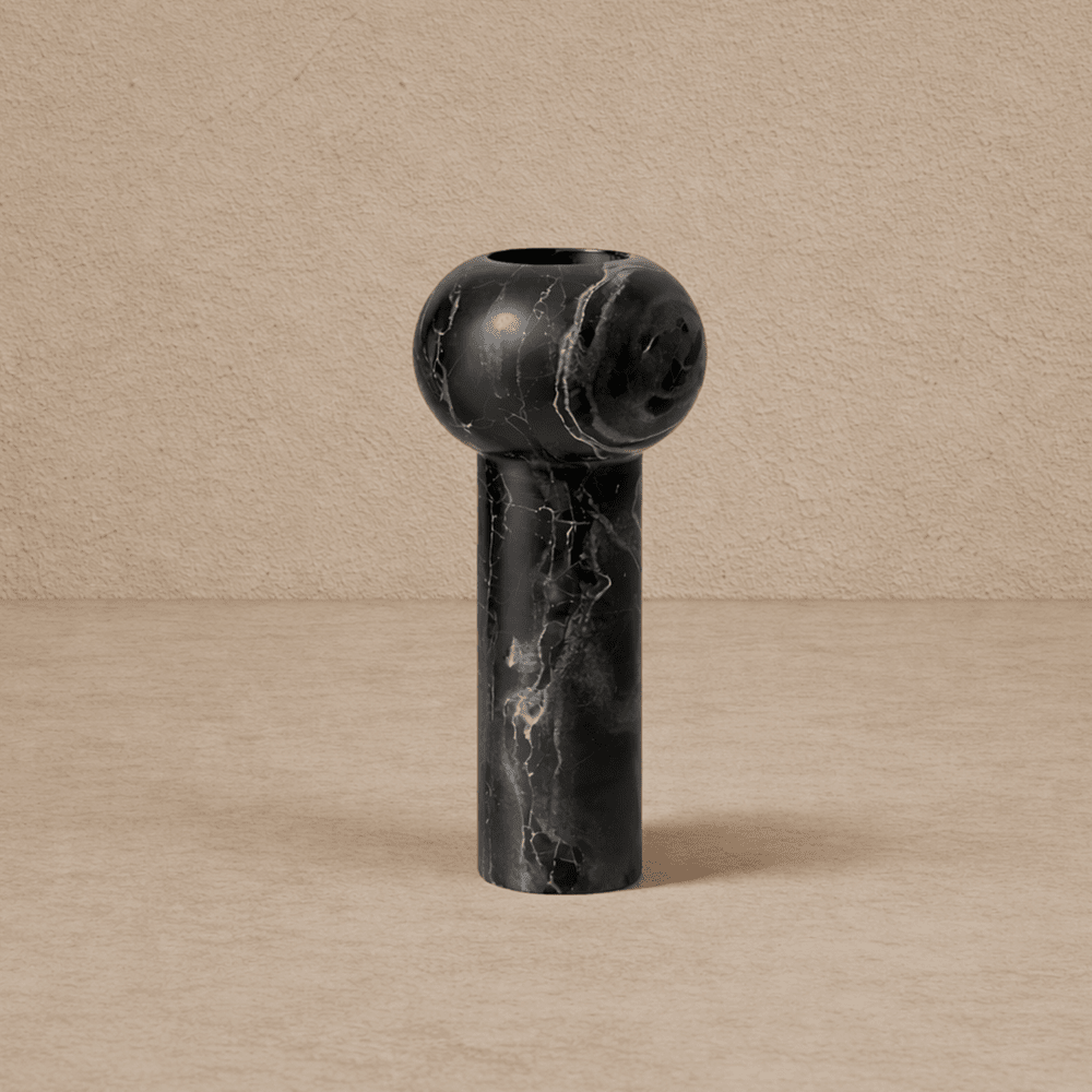 Isadora Vase - Black Marble — image 5