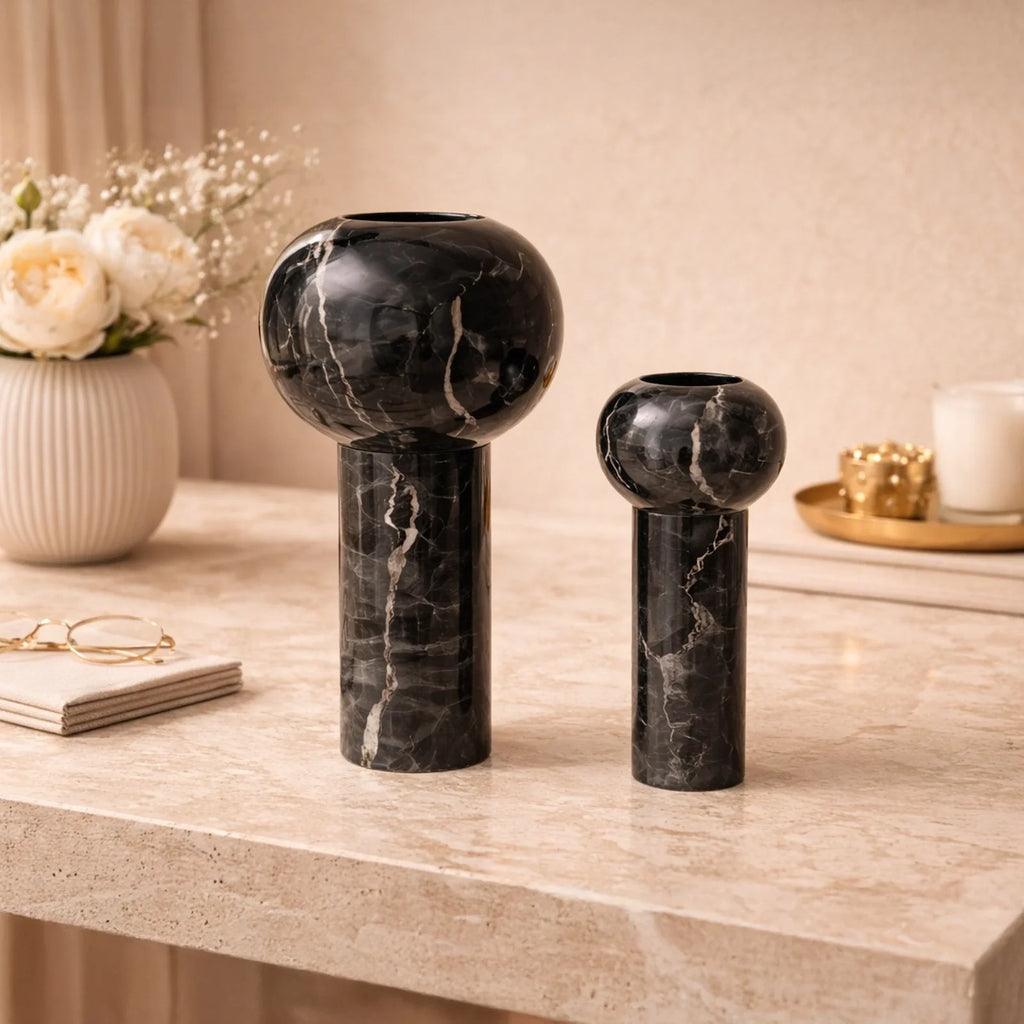Isadora Vase - Black Marble — image 9