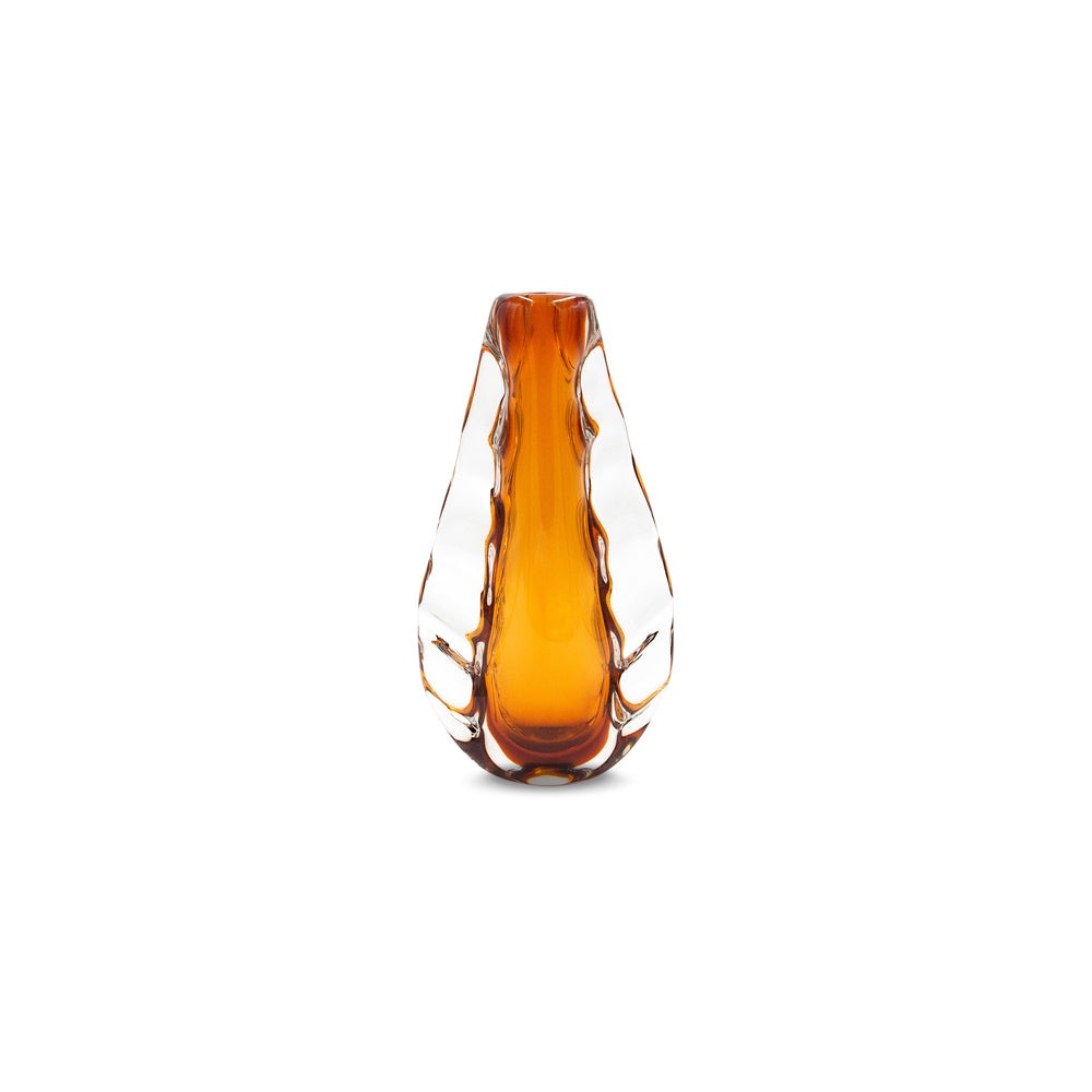 Astell Crystal Vase - Amber — image 1