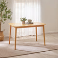 Lynton Rectangular Oak Effect Wood 4 Seater Dining Table — image 1