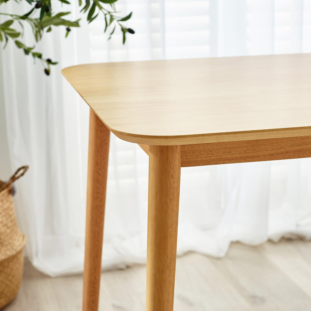 Lynton Rectangular Oak Effect Wood 4 Seater Dining Table — image 7