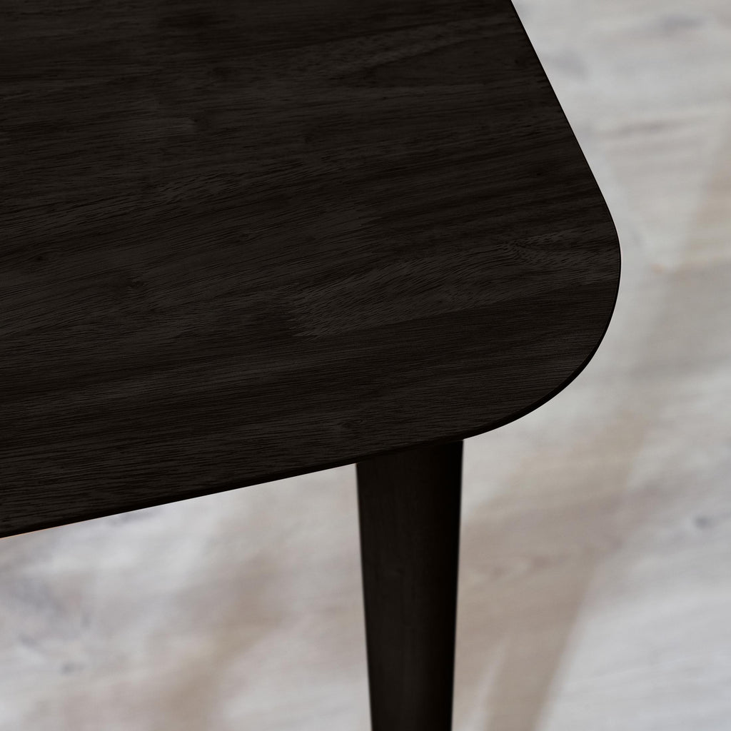 Lynton Rectangular Black Solid Wood 4 Seater Dining Table — image 8
