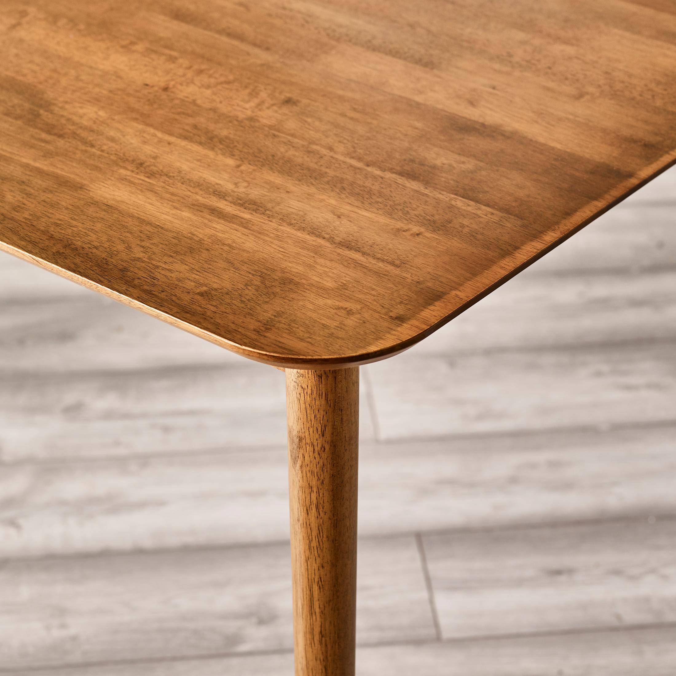 Lynton Rectangular Walnut Effect Wood 4 Seater Dining Table — image 6