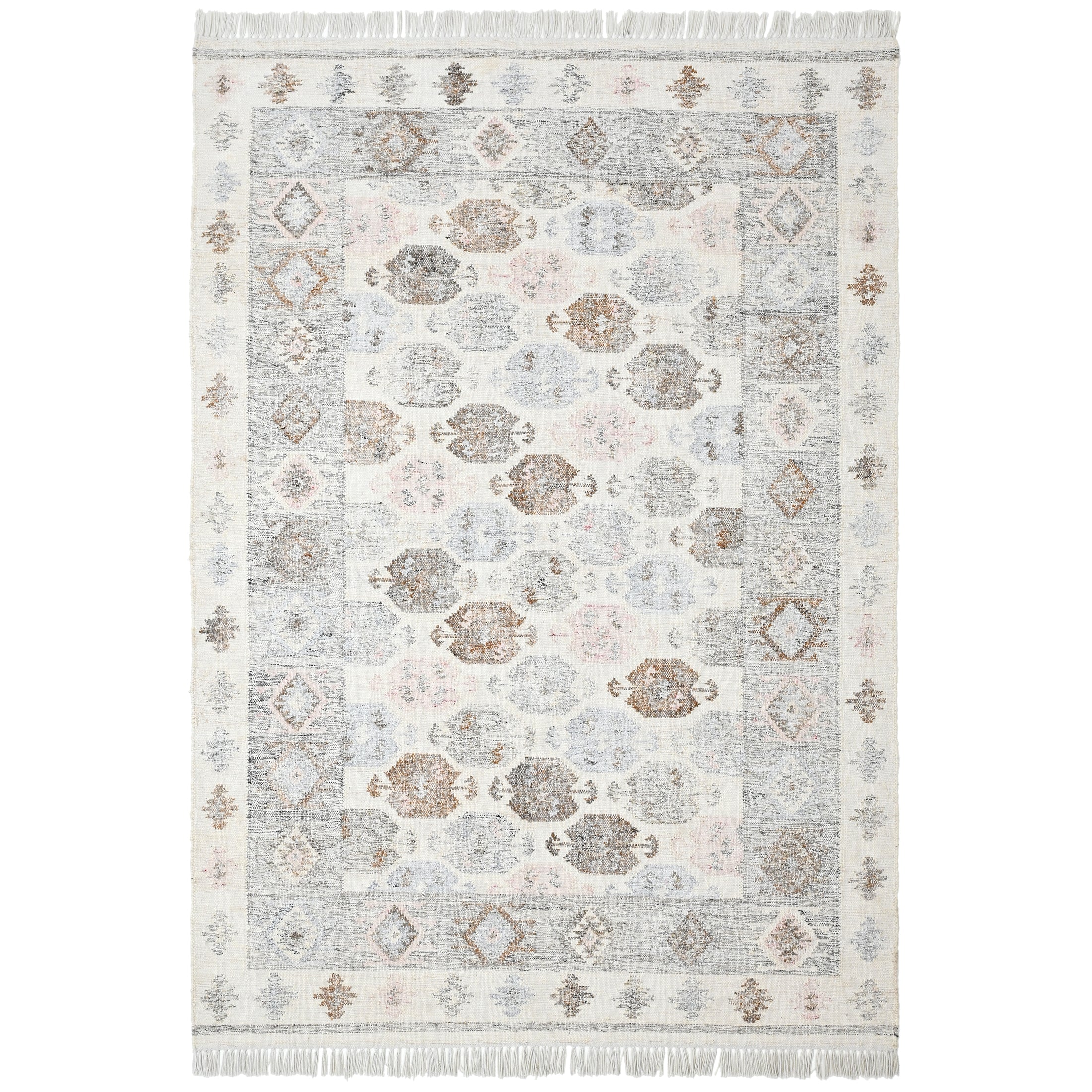 Maren Grey Kilim Patterned Indoor / Outdoor Rug 160x230cm — image 1