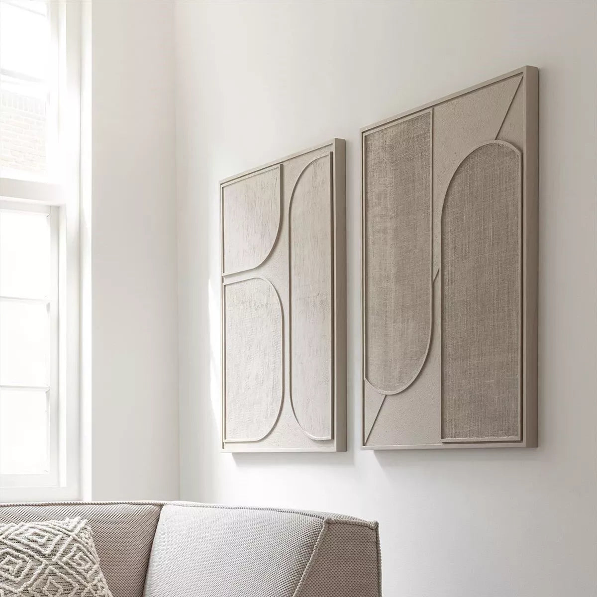 Elyn Jute Wall Art - Cream — image 9