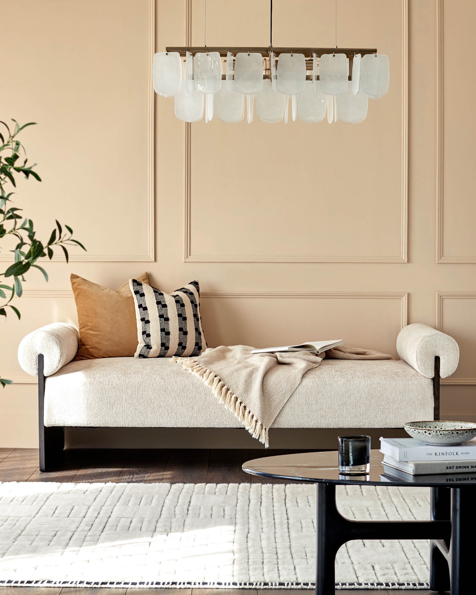 Maeve natural fabric day bed bench — image 7